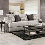 Picotee Light Gray/Charcoal Sofa by Furniture of America at Eve Furniture
