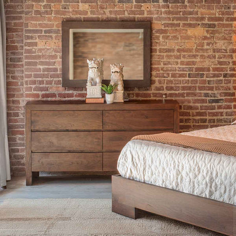 Piedmont 68" Dresser in Coffee Bean by Home Trends & Design at Eve Furniture