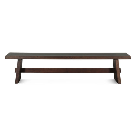 Piedmont 79" Bench in Coffee Bean by Home Trends & Design at Eve Furniture