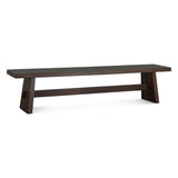 Piedmont 79" Bench in Coffee Bean by Home Trends & Design at Eve Furniture
