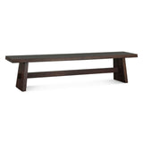 Piedmont 79" Bench in Coffee Bean by Home Trends & Design at Eve Furniture