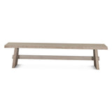 Piedmont 79" Bench in Matte Driftwood by Home Trends & Design at Eve Furniture