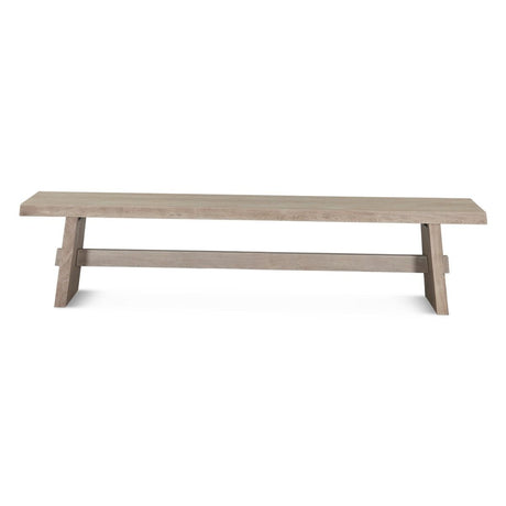 Piedmont 79" Bench in Matte Driftwood by Home Trends & Design at Eve Furniture