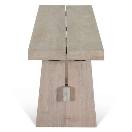 Piedmont 79" Bench in Matte Driftwood by Home Trends & Design at Eve Furniture