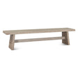 Piedmont 79" Bench in Matte Driftwood by Home Trends & Design at Eve Furniture