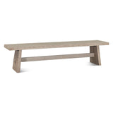 Piedmont 79" Bench in Matte Driftwood by Home Trends & Design at Eve Furniture