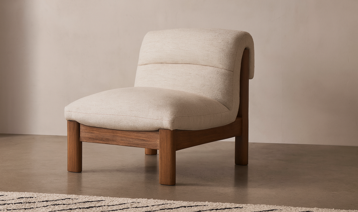 Pierce Accent Chair Flecked Beige by Moe's Home at Eve Furniture