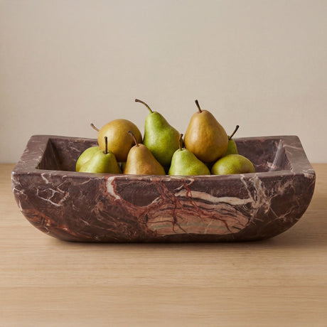 Piero Deep Red Marble Basin by MOES at Eve Furniture