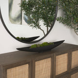 Piero Large Matte Black Metal Decorative Bowl by Mercana at Eve Furniture