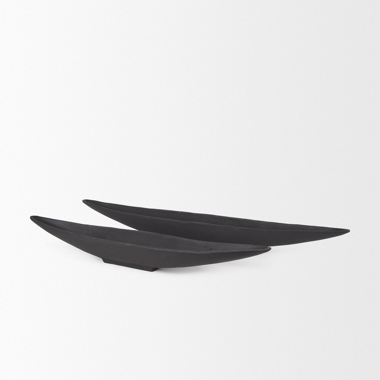 Piero Large Matte Black Metal Decorative Bowl by Mercana at Eve Furniture