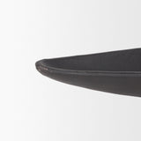 Piero Large Matte Black Metal Decorative Bowl by Mercana at Eve Furniture