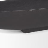 Piero Large Matte Black Metal Decorative Bowl by Mercana at Eve Furniture