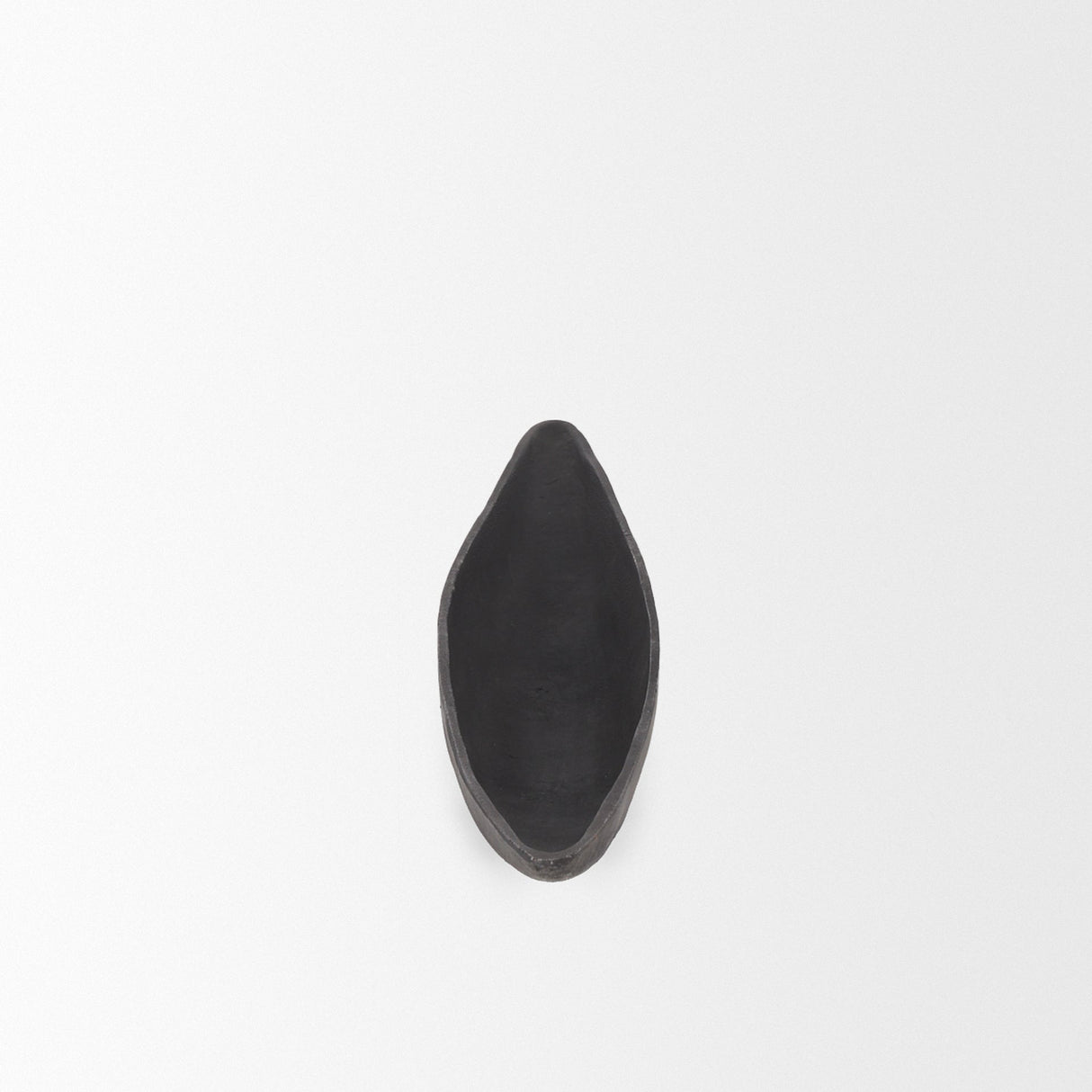 Piero Large Matte Black Metal Decorative Bowl by Mercana at Eve Furniture