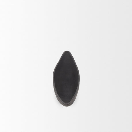 Piero Large Matte Black Metal Decorative Bowl by Mercana at Eve Furniture
