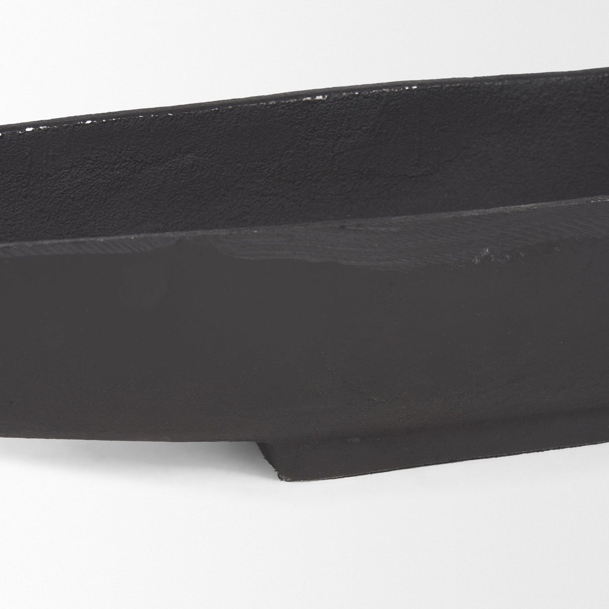 Piero Large Matte Black Metal Decorative Bowl by Mercana at Eve Furniture