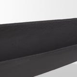 Piero Large Matte Black Metal Decorative Bowl by Mercana at Eve Furniture