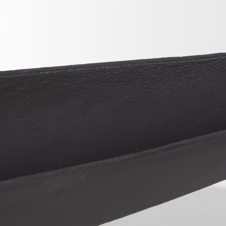 Piero Large Matte Black Metal Decorative Bowl by Mercana at Eve Furniture