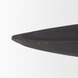 Piero Small Matte Black Metal Decorative Bowl by Mercana at Eve Furniture