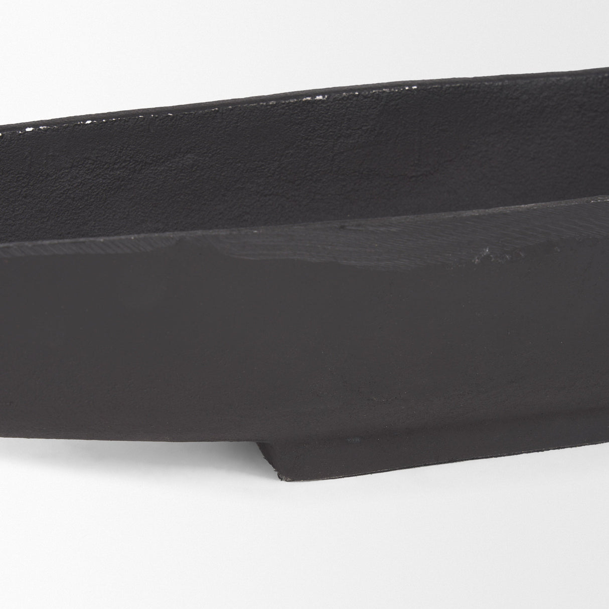 Piero Small Matte Black Metal Decorative Bowl by Mercana at Eve Furniture