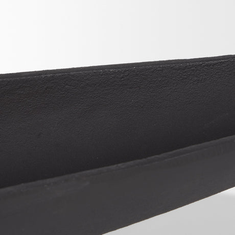 Piero Small Matte Black Metal Decorative Bowl by Mercana at Eve Furniture
