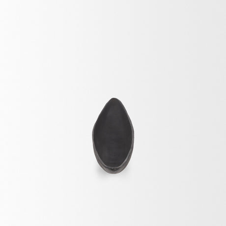 Piero Small Matte Black Metal Decorative Bowl by Mercana at Eve Furniture