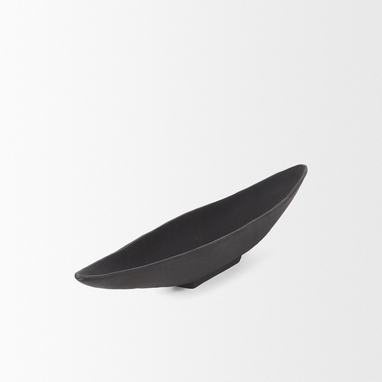 Piero Small Matte Black Metal Decorative Bowl by Mercana at Eve Furniture