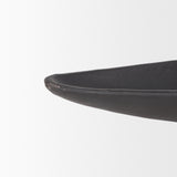 Piero Small Matte Black Metal Decorative Bowl by Mercana at Eve Furniture