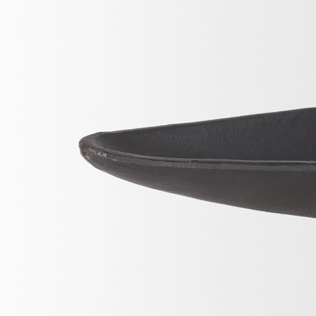 Piero Small Matte Black Metal Decorative Bowl by Mercana at Eve Furniture
