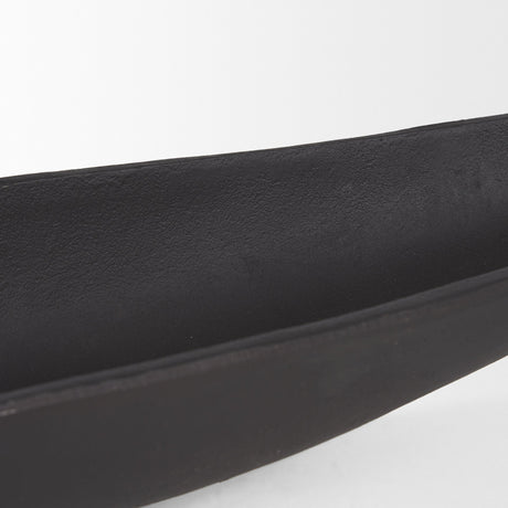 Piero Small Matte Black Metal Decorative Bowl by Mercana at Eve Furniture