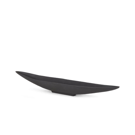 Piero Small Matte Black Metal Decorative Bowl by Mercana at Eve Furniture