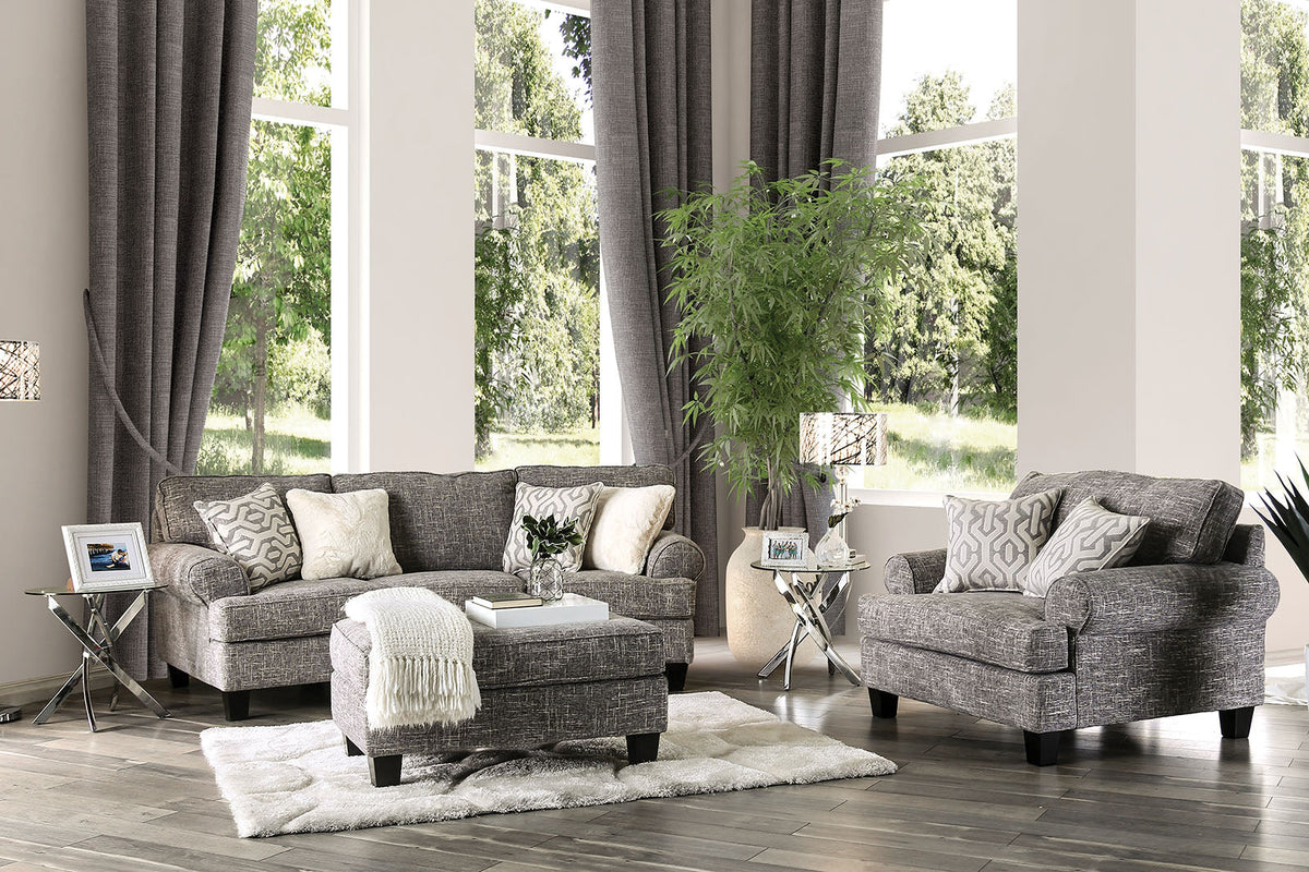 Pierpont Gray Sofa by Furniture of America at Eve Furniture