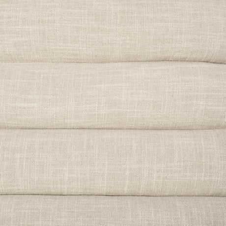 Pierre Beige Fabric Upholstered Armless Chaise Lounge Chair by Mercana at Eve Furniture
