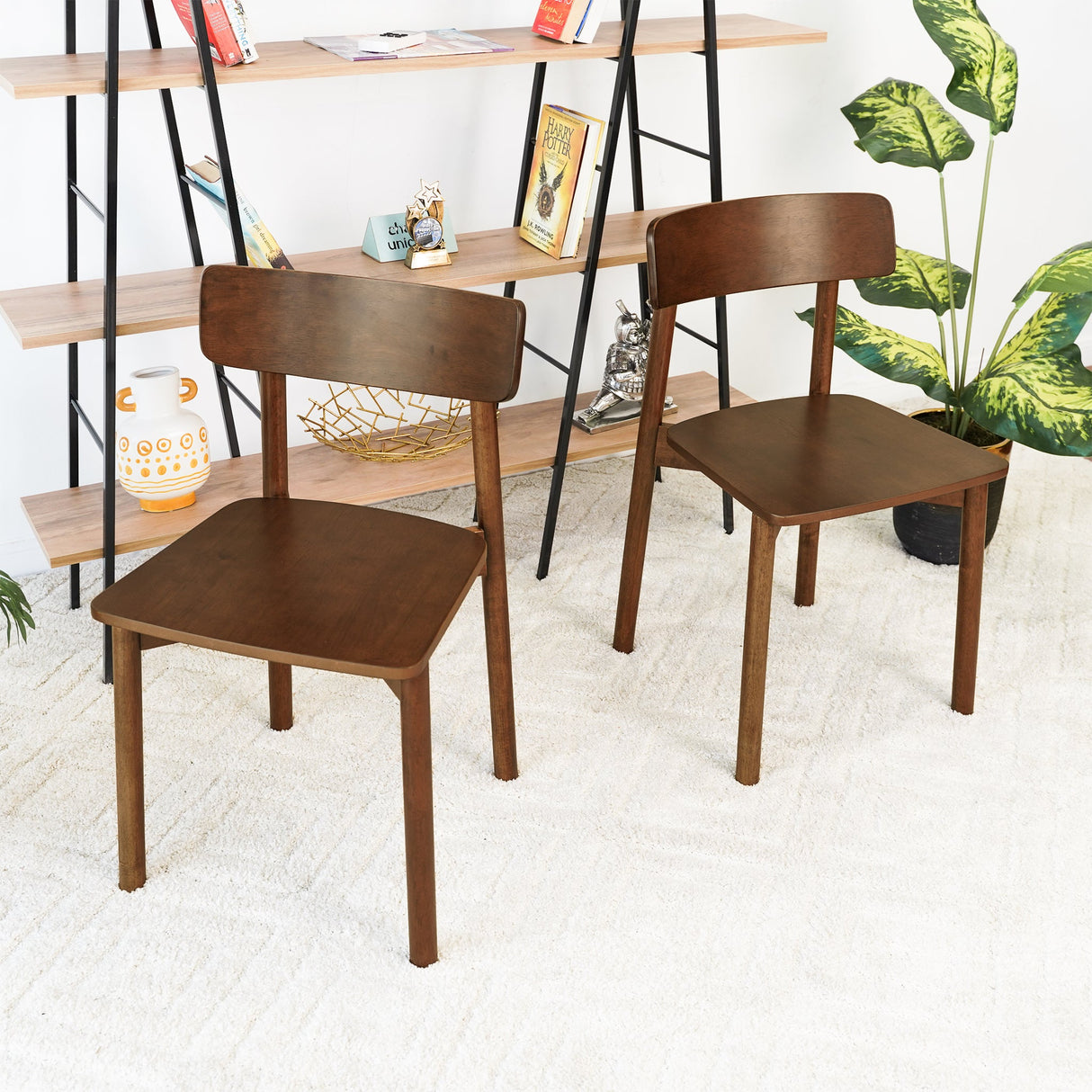 Pierre Walnut Dining Chair (Set Of 2) by Ashcroft Furniture at Eve Furniture