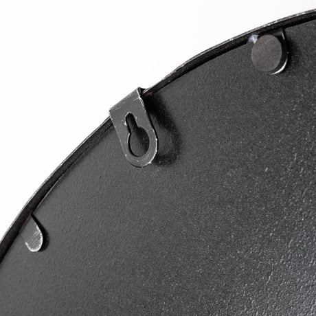 Piers (Set of 2) Black Metal Mirrored Round Trays by Mercana at Eve Furniture