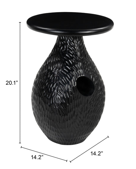 Piho Black Side Table by Zuomod at Eve Furniture