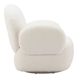 Pilka White Swivel Chair by Zuomod at Eve Furniture