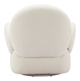 Pilka White Swivel Chair by Zuomod at Eve Furniture