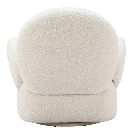 Pilka White Swivel Chair by Zuomod at Eve Furniture