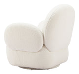 Pilka White Swivel Chair by Zuomod at Eve Furniture