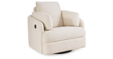 Pillar Peak Oyster Swivel Glider Recliner by Ashley at Eve Furniture