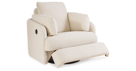 Pillar Peak Oyster Swivel Glider Recliner by Ashley at Eve Furniture
