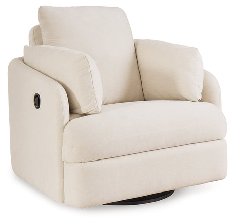 Pillar Peak Oyster Swivel Glider Recliner by Ashley at Eve Furniture