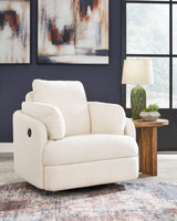 Pillar Peak Oyster Swivel Glider Recliner by Ashley at Eve Furniture
