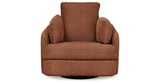 Pillar Peak Spice Swivel Glider Recliner by Ashley at Eve Furniture