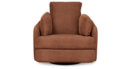 Pillar Peak Spice Swivel Glider Recliner by Ashley at Eve Furniture