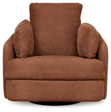 Pillar Peak Spice Swivel Glider Recliner by Ashley at Eve Furniture