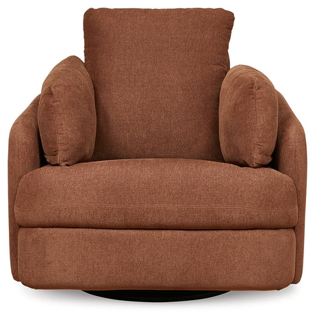 Pillar Peak Spice Swivel Glider Recliner by Ashley at Eve Furniture