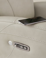 Pincara Bone Power AutoGlide Recliner by Ashley at Eve Furniture