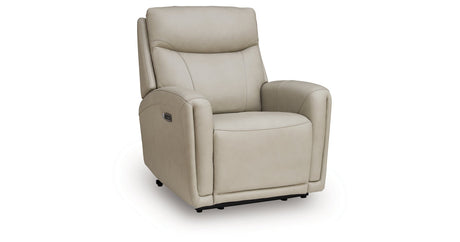 Pincara Bone Power AutoGlide Recliner by Ashley at Eve Furniture