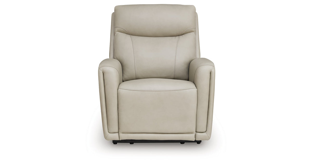 Pincara Bone Power AutoGlide Recliner by Ashley at Eve Furniture